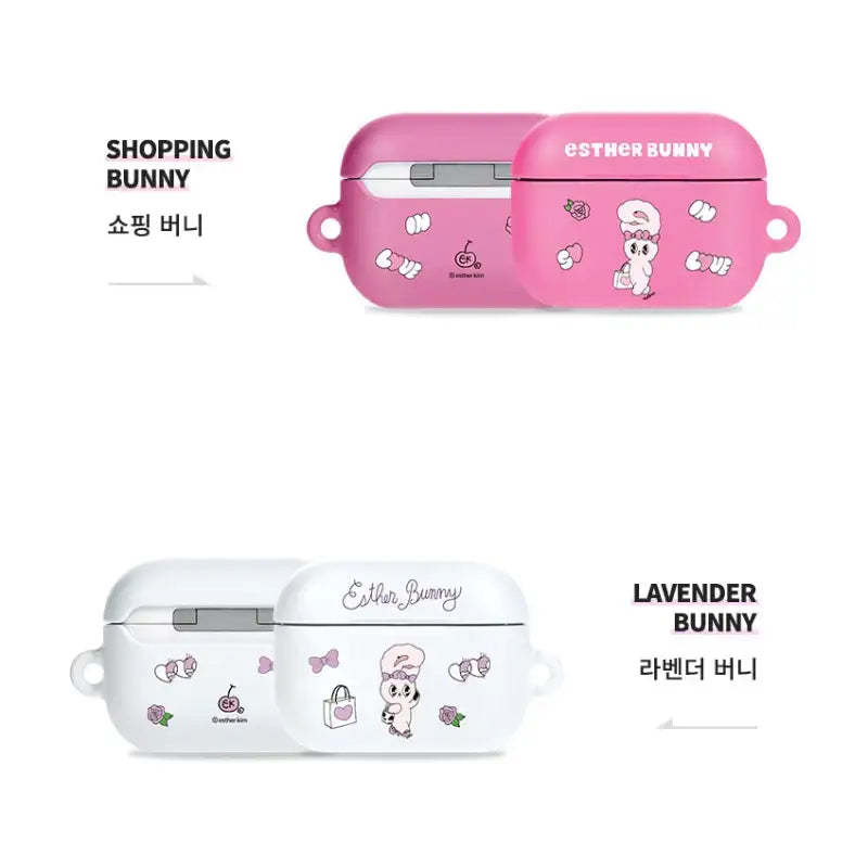 Esther Bunny - AirPods Pro Hard Case + Acrylic Keyring - Esther Bunny - AirPods Case - Harumio