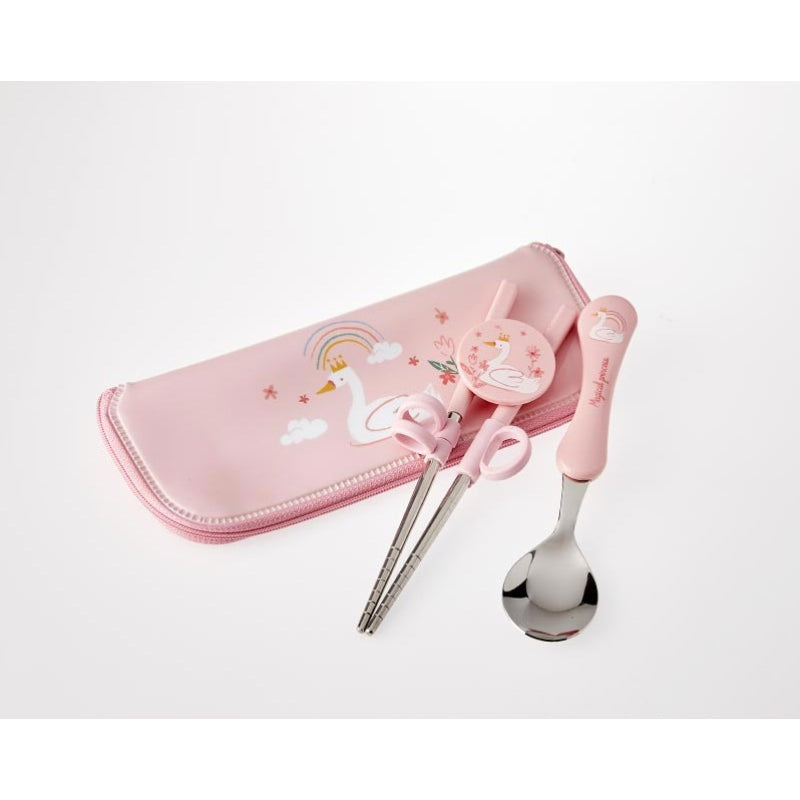 Korean Swan Lake - Cutlery Zipper Case Set
