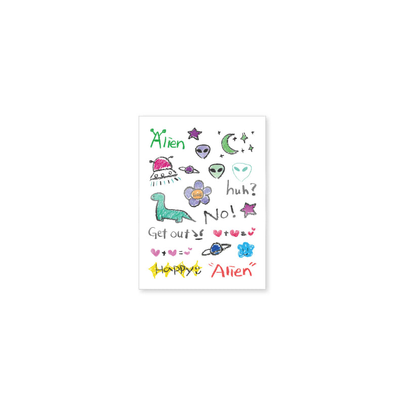 Suhyun - Alien - Tattoo Sticker Set
