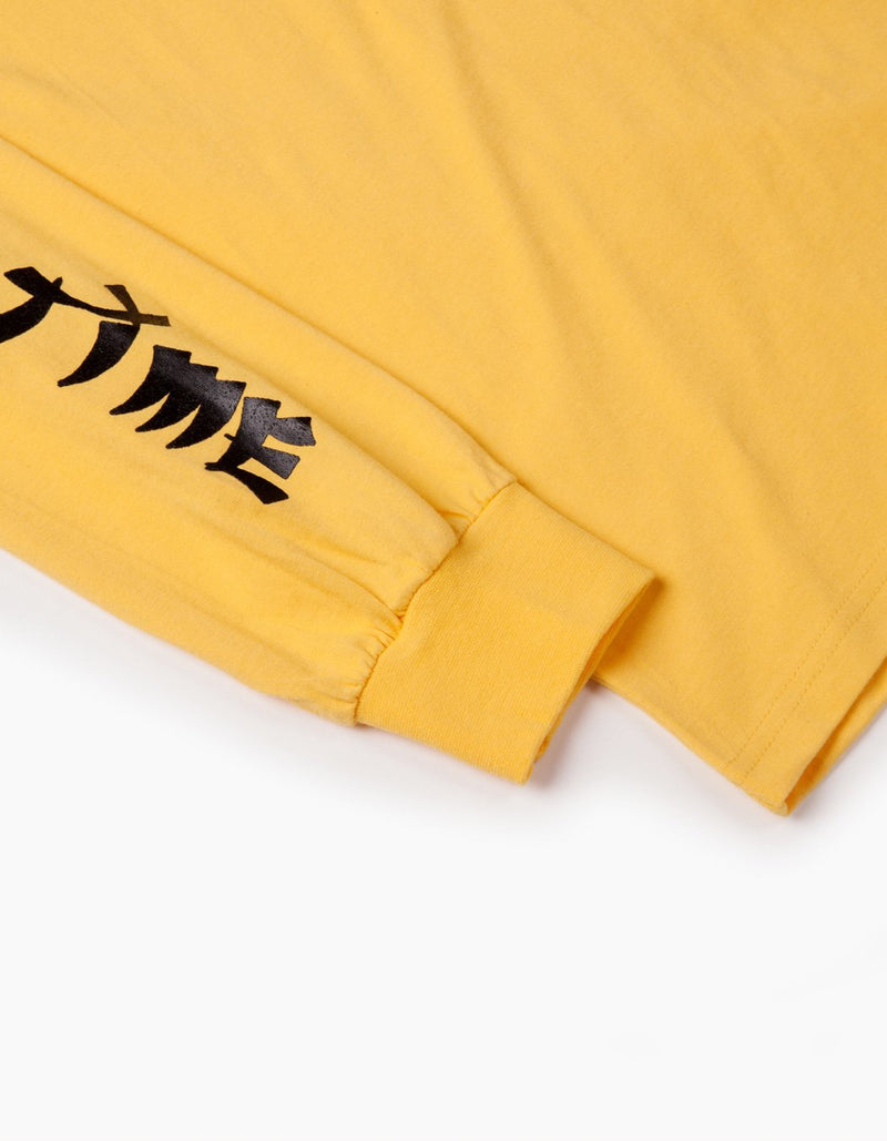 have a good time - Arm Karate Logo Long Sleeve T-shirt - Yellow