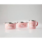 Korean Swan Lake - Double Stainless Tableware 3P Set (Non-Slip) - Modern House - Tableware Set - Harumio