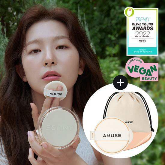 Amuse - Dew Jelly Vegan Cushion - Set - Amuse - Cushion Compact - Harumio