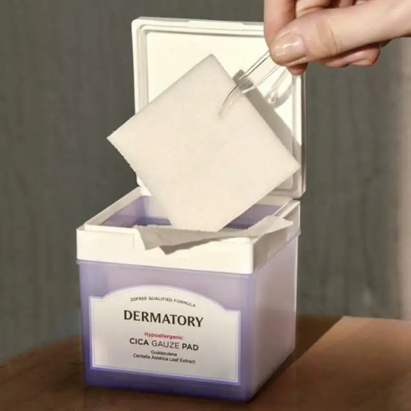 Olive Young - Dermatory Hypoallergenic Cica Gauze Pad + Refill - Olive Young - Cleansing Pad - Harumio