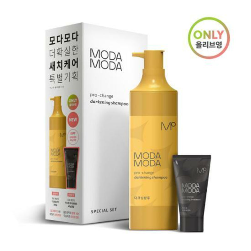 Olive Young - Modamoda Pro Change Darkening Shampoo + Boosting Treatment