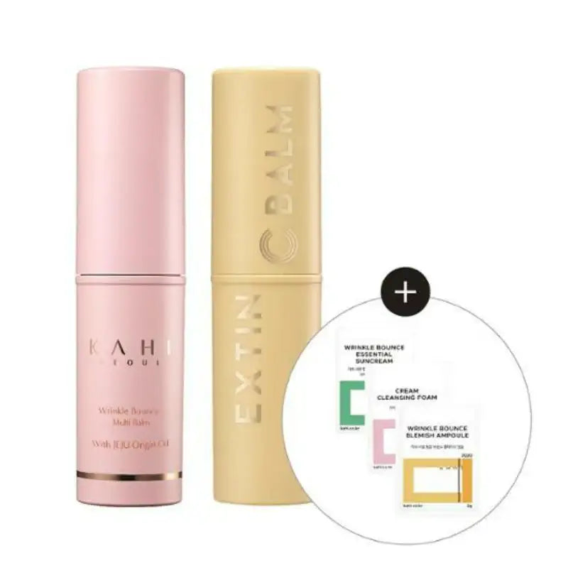 Olive Young - KAHI Wrinkle Bounce Multi Balm + Extin C Balm Duo Set - Olive Young - Eye Cream - Harumio