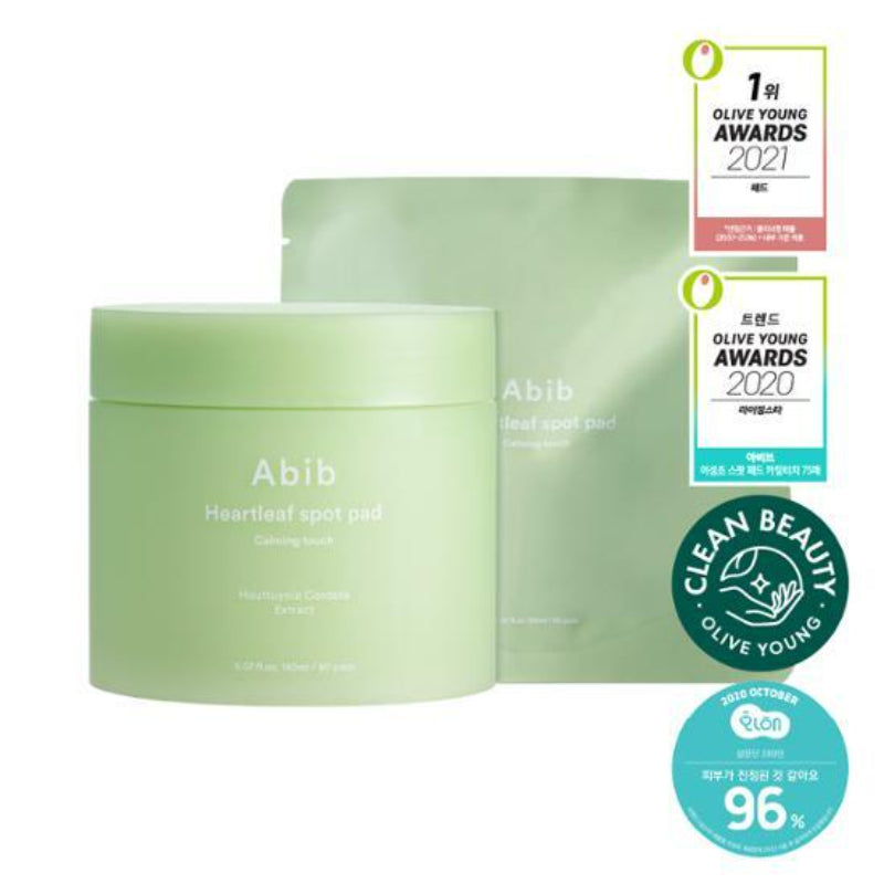 Olive Young - Abib Heartleaf Spot Pad Calming Touch + Refill