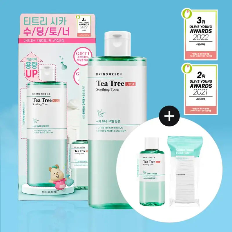 Bring Green - Tea Tree Cica Soothing Toner - Bring Green - Toners - Harumio