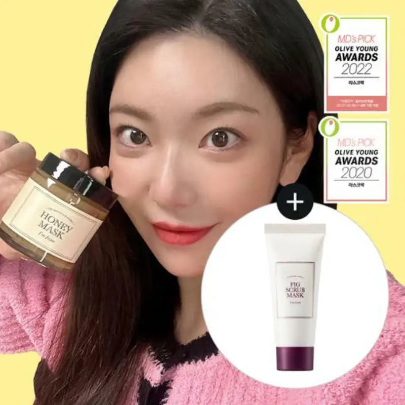 I'm From - Honey Mask + Fig Scrub Mask Special Set - I'm From - Skin Care Masks & Peels - Harumio
