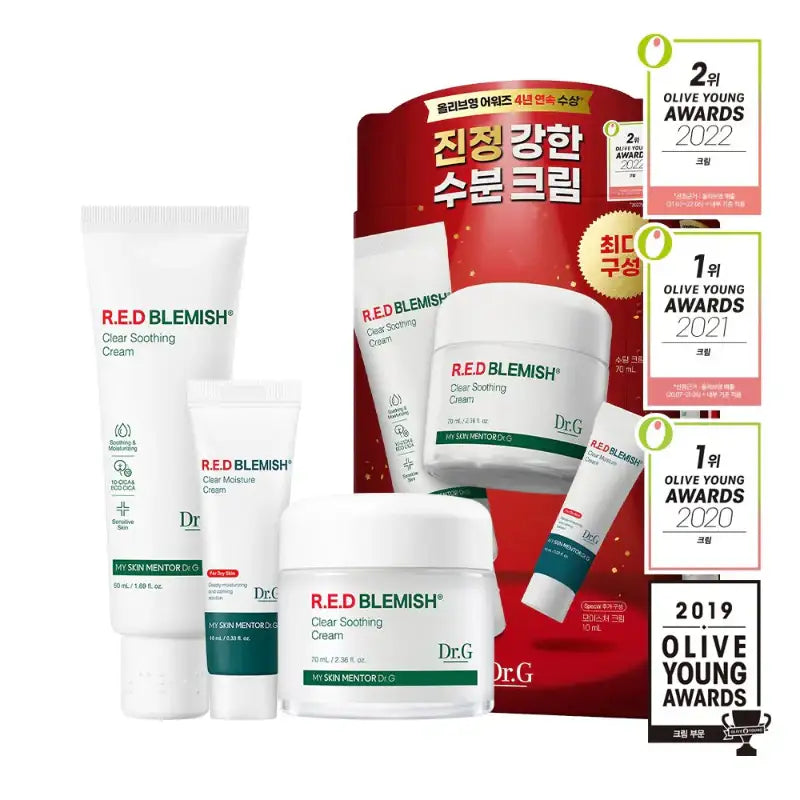 Dr.G - Red Blemish Clear Soothing Cream - Special Set - Dr.G - Moisturizer - Harumio
