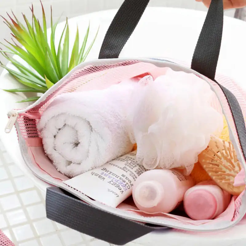 Iconic - Pink Mesh Handy Pouch Ver.2 - Iconic - Bags - Harumio