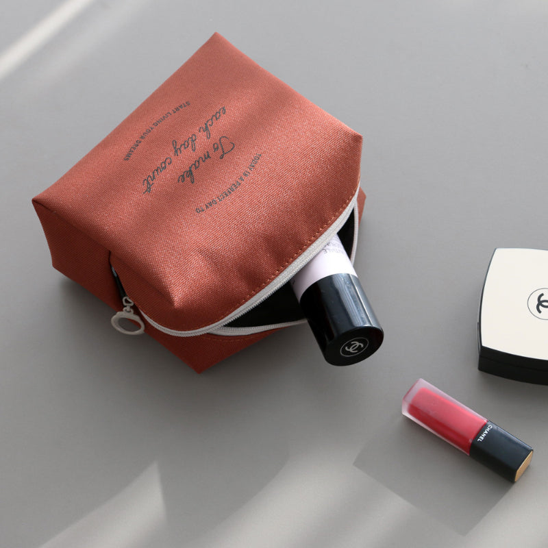 Iconic - Brick Plain Makeup Pouch
