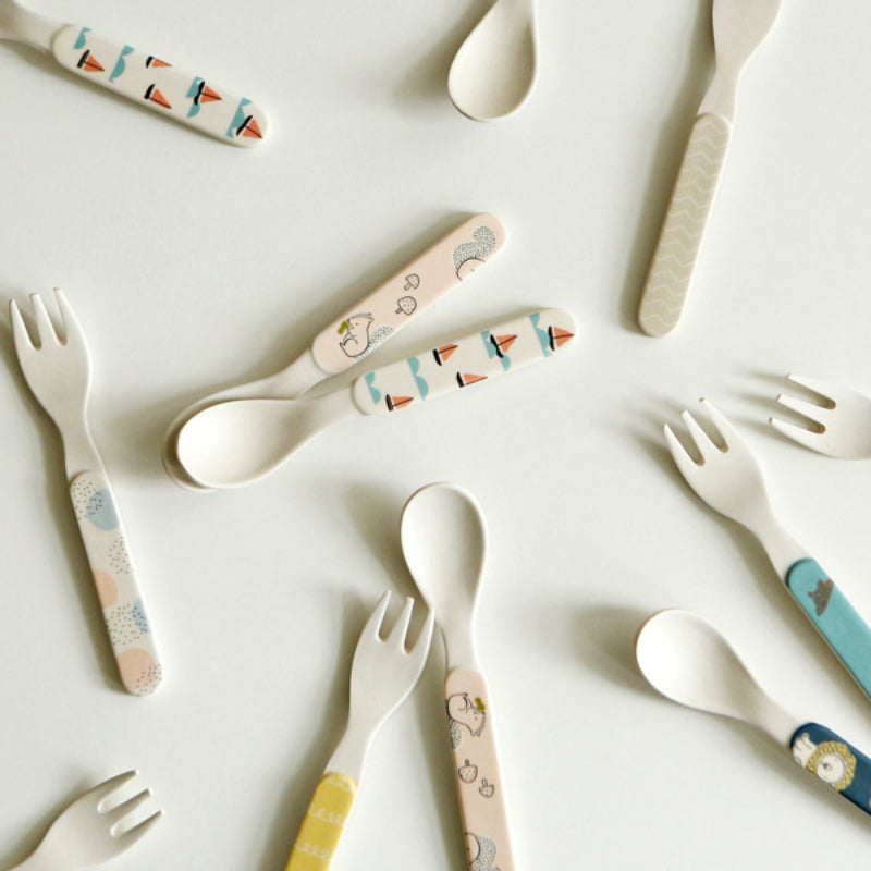 Dailylike x 10x10 - Bamboo Kids Spoon & Fork