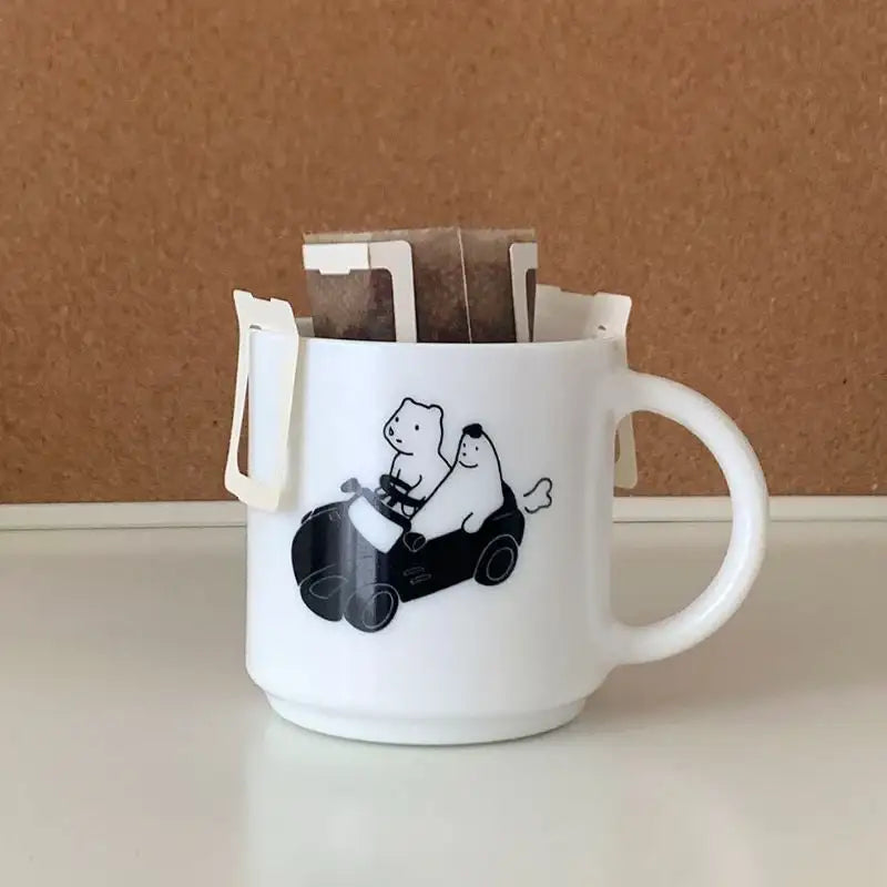 Stay With Us - Runny Nose and Friend Mug - Stay With Us - Mug - Harumio
