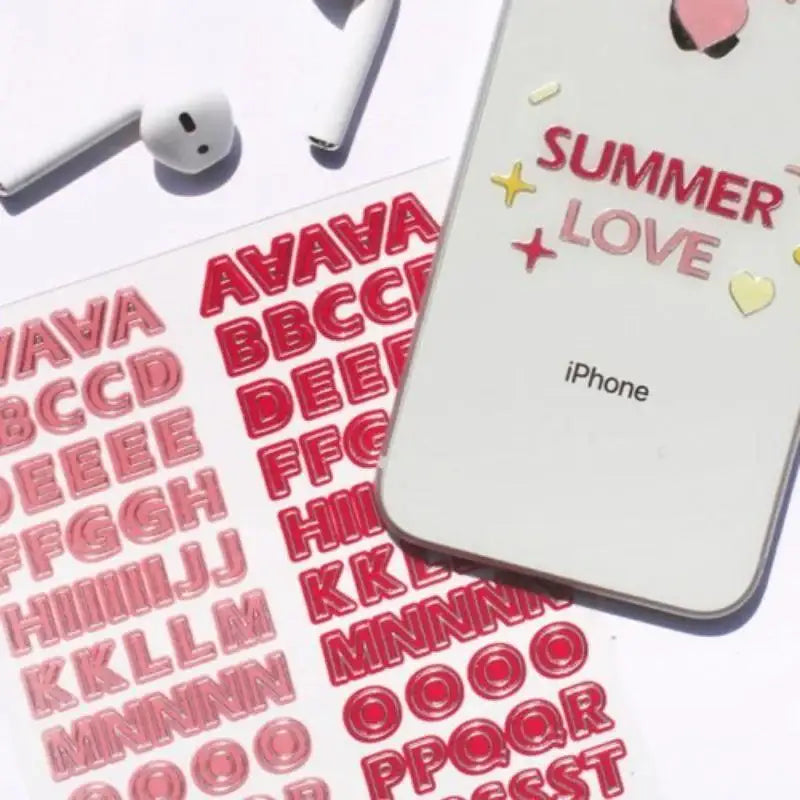 On The D - Silver and Alphabet Sticker - Be On D - Stickers - Harumio