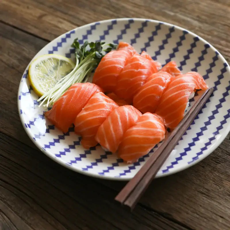 Dailylike x 10x10 - Blue Line Series Round Plate Set - Dailylike x 10x10 - Kitchenware - Harumio