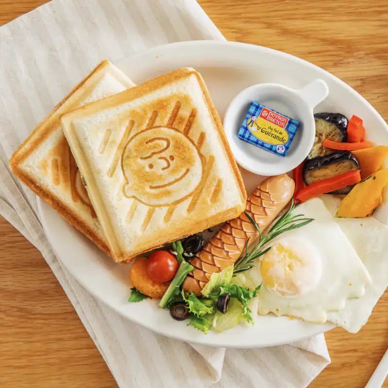 Peanuts x 10x10 - Snoopy Retro Double Waffle/Sandwich Maker - Peanuts x 10x10 - Kitchenware - Harumio