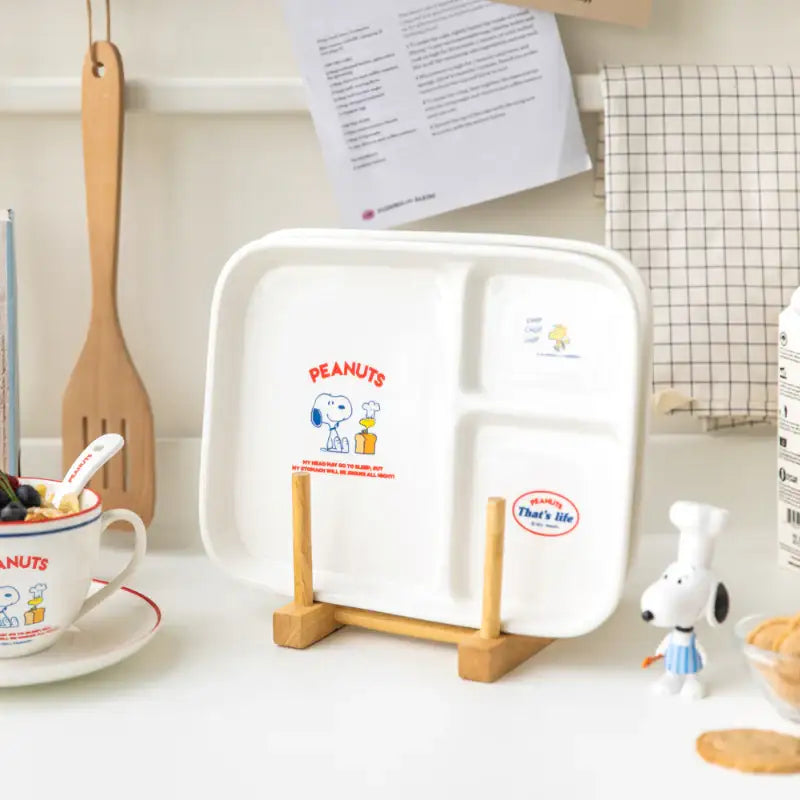 Peanuts x 10x10 - Snoopy Retro Brunch Plate - Peanuts x 10x10 - Tableware - Harumio