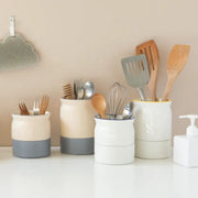 Dailylike x 10x10 - Milky Matte Ivory Cutlery Holder Set - Dailylike x 10x10 - Kitchenware - Harumio