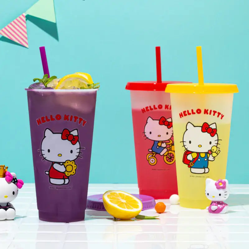 Sanrio x 10x10 - Hello Kitty Reusable Cold Cup Set - Sanrio x 10x10 - Tableware - Harumio