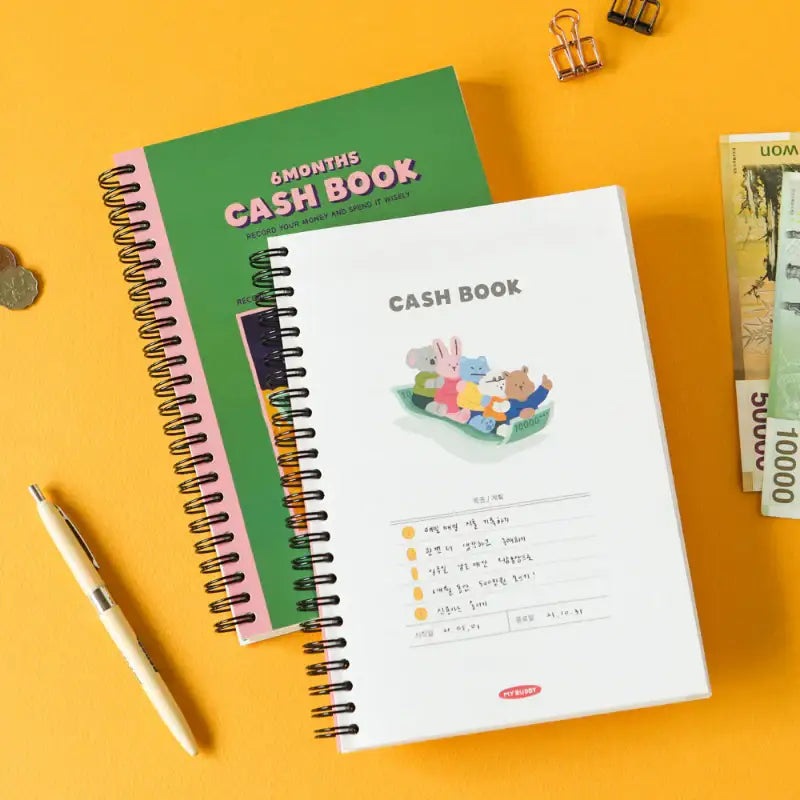 Dailylike x 10x10 - My Buddy 6 Months Cash Book - Dailylike x 10x10 - Stationary - Harumio