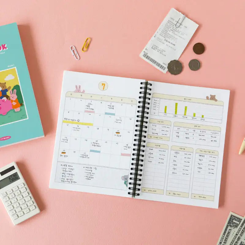 Dailylike x 10x10 - My Buddy 6 Months Cash Book - Dailylike x 10x10 - Stationary - Harumio
