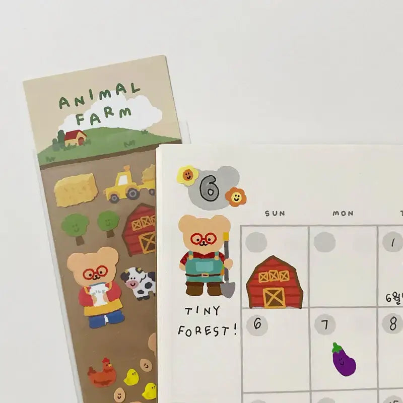 Teteum - Animal Farm Sticker - Teteum - Stationary - Harumio
