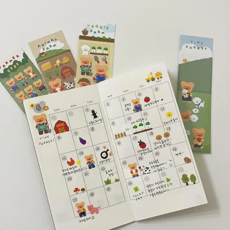 Teteum - Farmer Bebe Sticker - Teteum - Stationary - Harumio