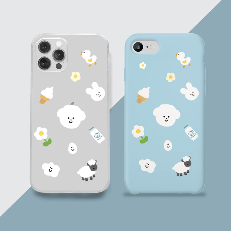 Teteum - Bong Bong Friends Jelly Hard Phone Case