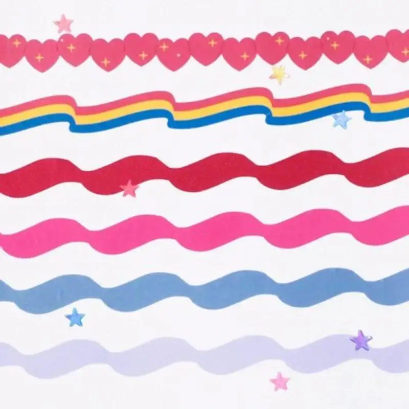 Be On D - Die-Cut Wave Line Masking Tape - Be On D - sticker - Harumio