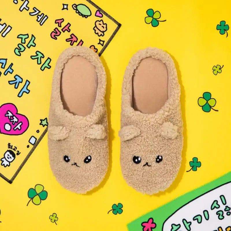 Gosimperson - Worried Bear Slippers - Gosimperson - Footwear - Harumio