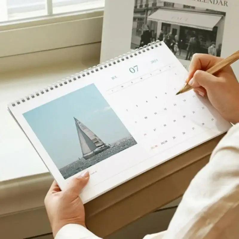 INDIGO - 2023 Mind Snap Desk Calendar A4 - Indigo - Calendars - Harumio