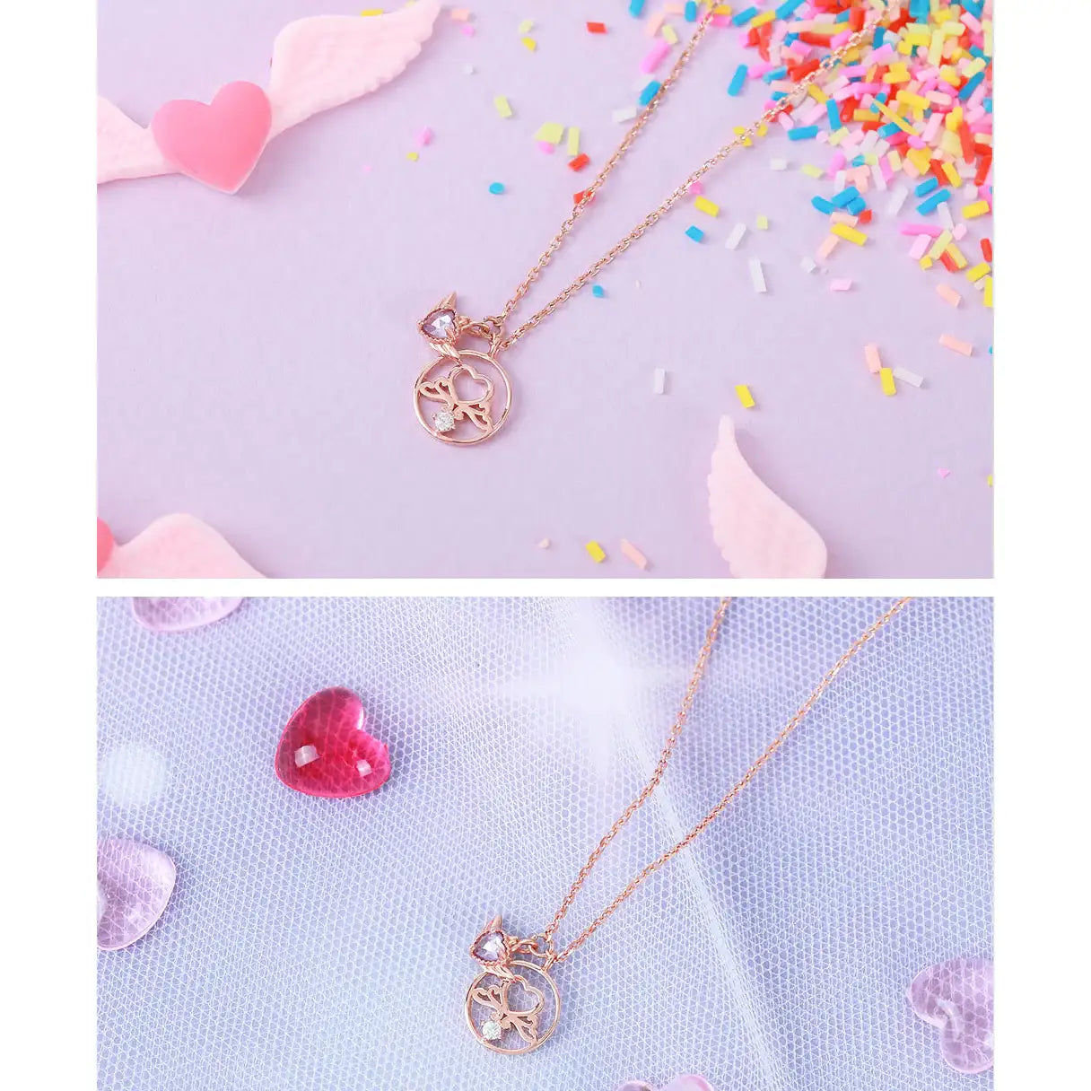 Wedding Peach x CLUE - Sarubia Necklace - Angel of Love - Wedding Peach x CLUE - Jewelry - Harumio
