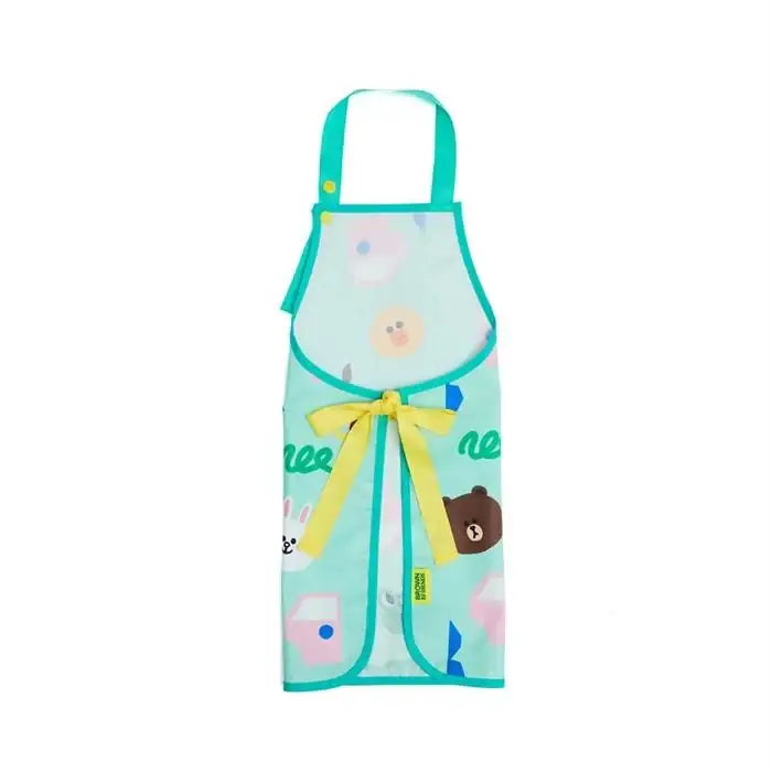 LINE FRIENDS - Play and Draw - Brown & Friends Kids Apron Hood Set