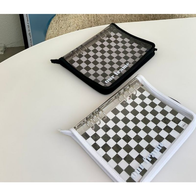 Second Mansion x 10x10 - A5 6 hole checkerboard grid notebook binder book