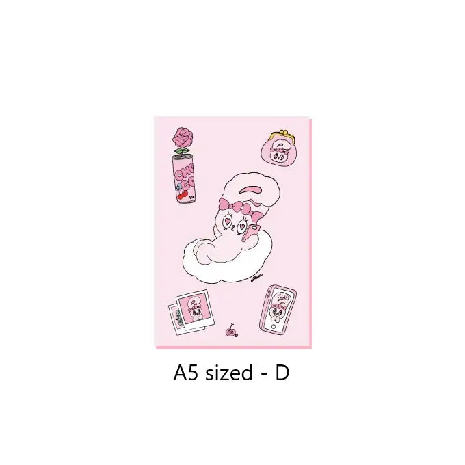 Esther Bunny - A5 and A6 sized 6-holes Diary - Esther Bunny - Accessories - Harumio