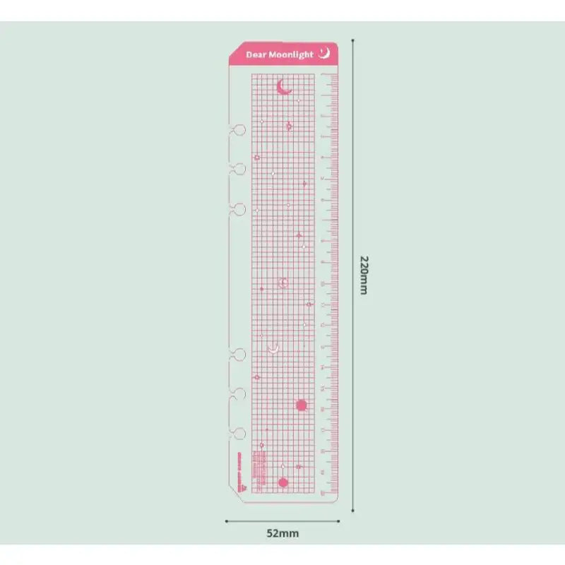 Second Mansion x 10x10 - 6 hole binder design ruler - Second Mansion - Stationary, Accessories - Harumio