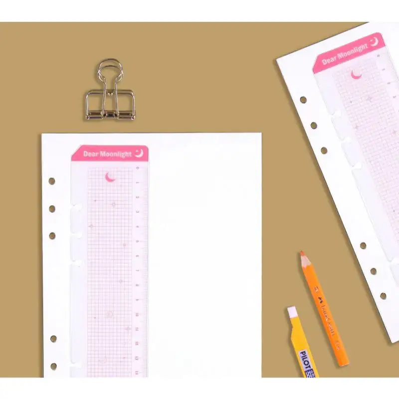 Second Mansion x 10x10 - 6 hole binder design ruler - Second Mansion - Stationary, Accessories - Harumio