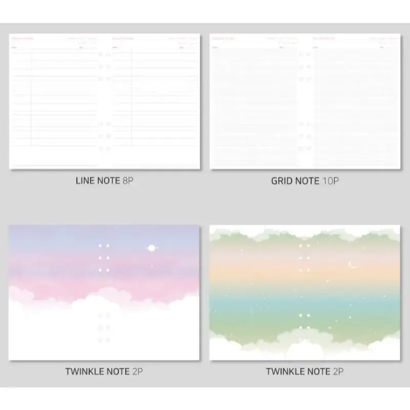Second Mansion x 10x10 - 6-hole diary refill inlay - Second Mansion - Paper - Harumio