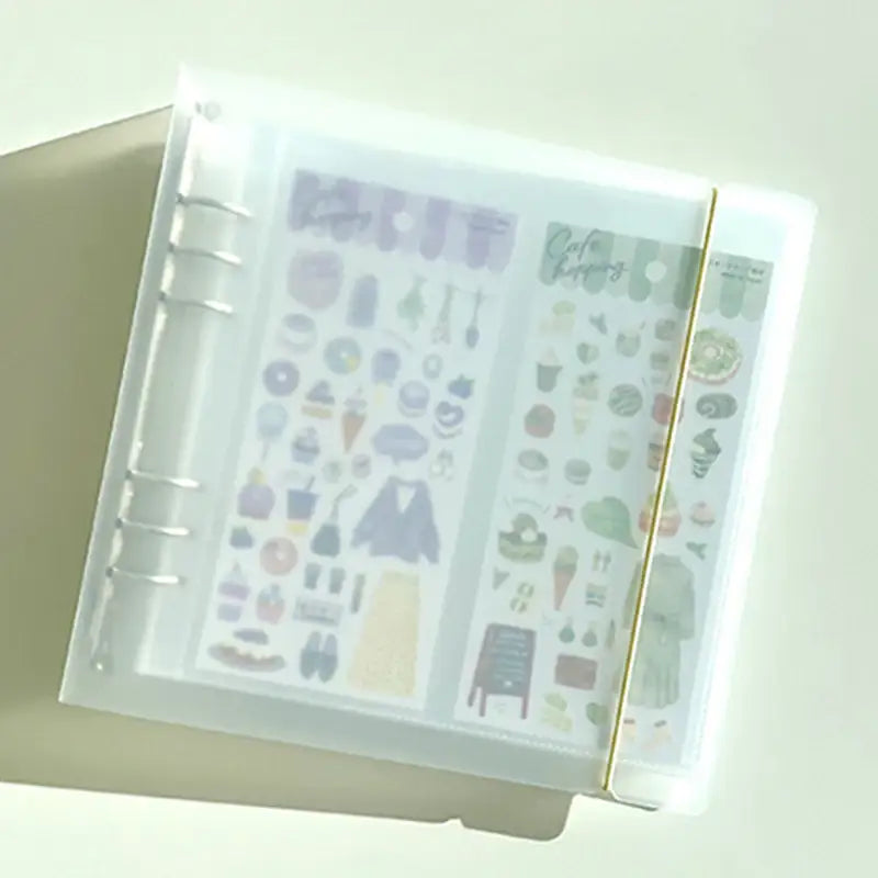 Yudaeng - Wide A5 - Translucent PP Square Cover Binder - Yudaengdotcom - File Storage - Harumio