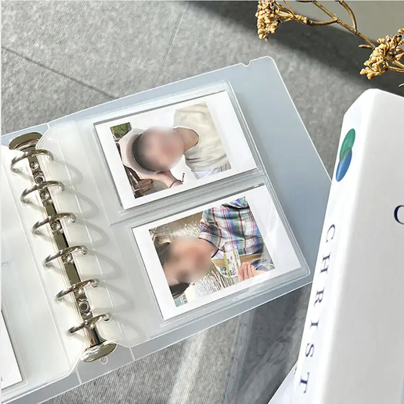 Yudaeng - Wide A7 - 6 Hole Diary PVC Binder Storage Inlay - Yudaengdotcom - File Storage Inlay - Harumio