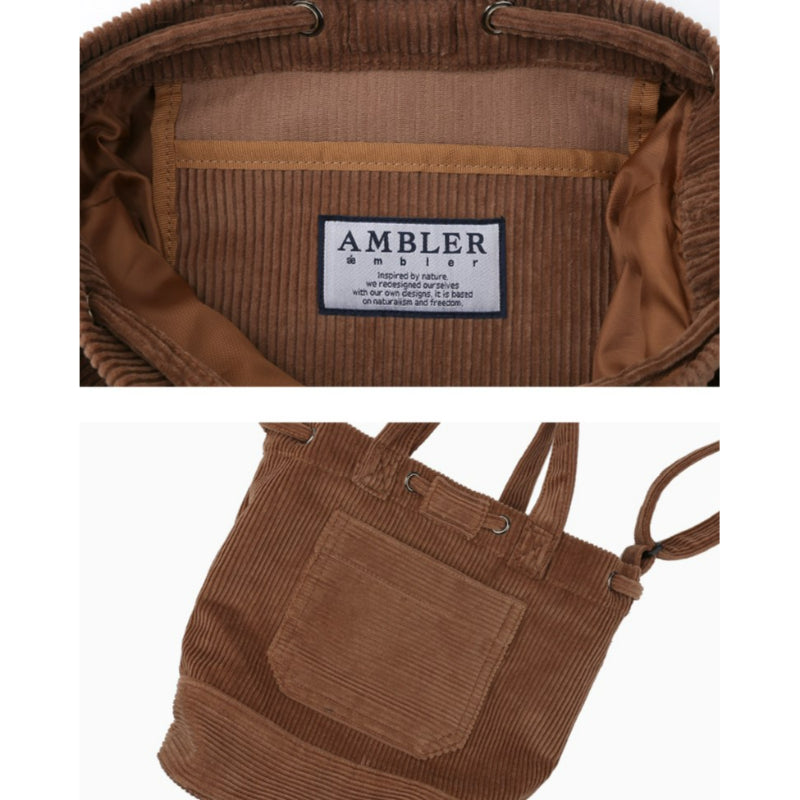 Ambler - Oops Bear Corduroy Mini Cross Bag