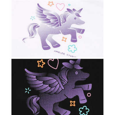 Ambler - Unicorn In Dream Crop T-shirt