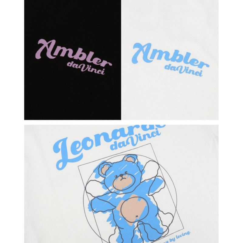 Ambler - Davinci Bear Unisex Overfit T-shirt
