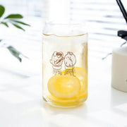 Anirollz x Molang - Can-shaped Glass Cup - Molang - Glass cup - Harumio