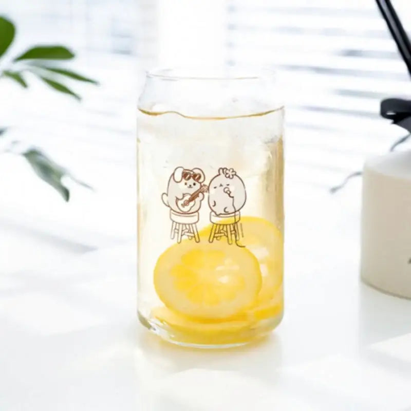 Anirollz x Molang - Can-shaped Glass Cup - Molang - Glass cup - Harumio
