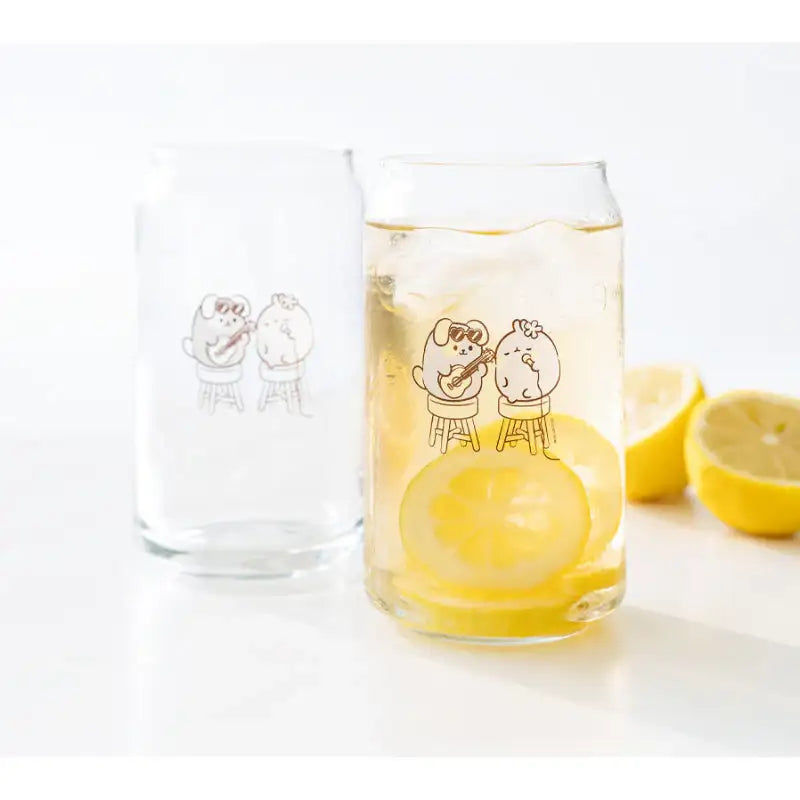Anirollz x Molang - Can-shaped Glass Cup - Molang - Glass cup - Harumio