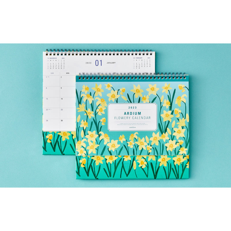 Ardium - 2023 Flowery Desk Calendar