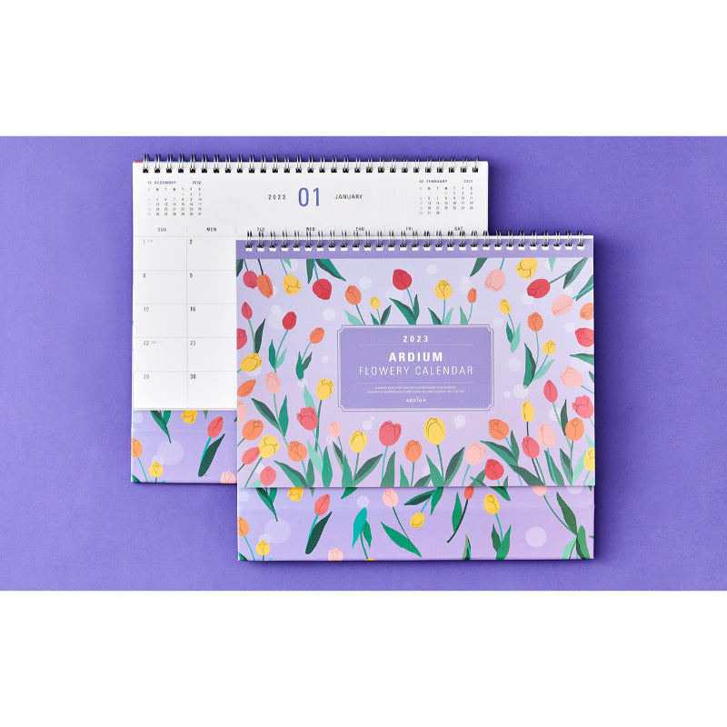 Ardium - 2023 Flowery Desk Calendar