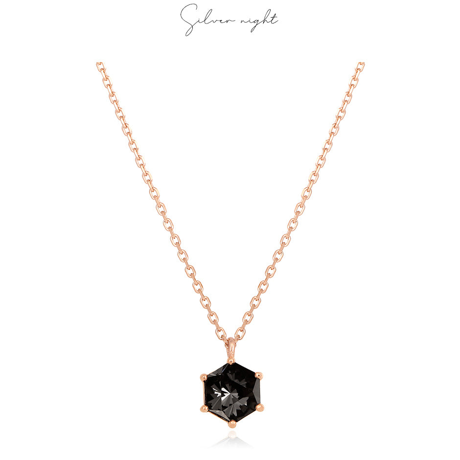 CLUE - Swarovski Stone Birthstone Silver Necklace