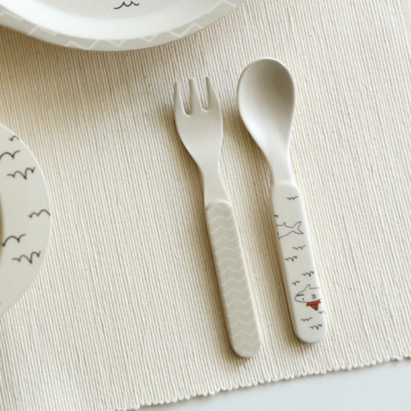 Dailylike x 10x10 - Bamboo Kids Spoon & Fork